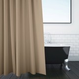 Perdea de dus PEVA, 200x180 cm, Bej, cu inele, CMCLASS