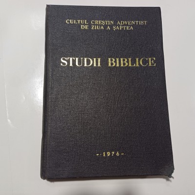 CULTUL CRESTIN ADVENTIST DE ZIUA A SAPTEA.STUDII BIBLICE-1976 R4. foto
