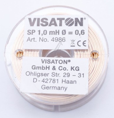 4986 SP-LUFTSPULE, 0,6MM DRAHT 4986 pentru plite cu inductie VISATON foto