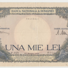 M 1 - Bancnota Romania - 1000 lei - emisiune 20 martie 1945