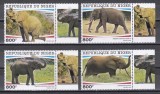 Niger 2020 - Specii de Elefanți, Serie cu Tapsuri, MNH