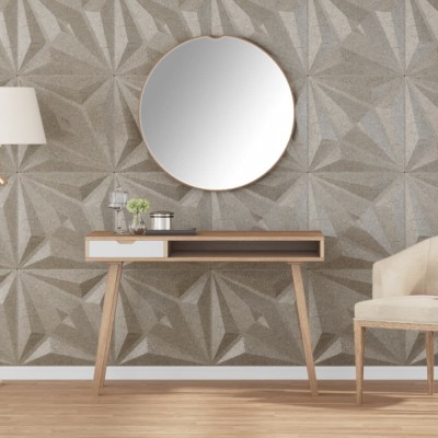 Panouri de perete 12 buc. Beton 50x50 cm XPS 3 m&amp;sup2; stea foto