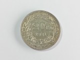 Moneda argint 2 franci Elvetia 1931 #2252