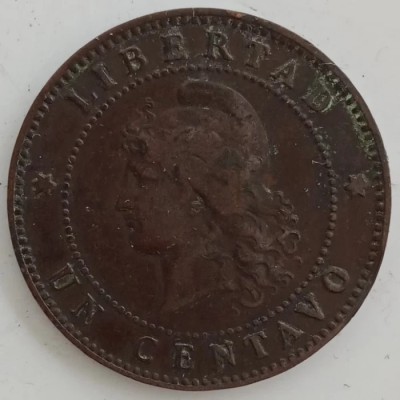 Moneda Argentina - 1 Centavo 1890 foto
