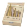 Set 3 Burghie Conice Titan WERT 4-32mm Tabla: 3-5mm, Taieturi Multiple, Otel HSS, Sistem Anti-Crapaturi