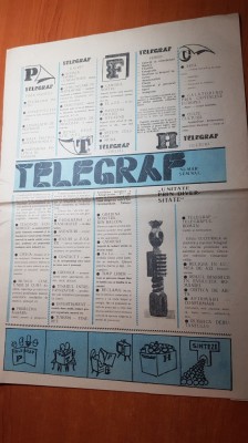 ziarulul telegraf - numar semnal - prima aparitie a ziarului foto