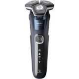 Aparat de barbierit PHILIPS Shaver Seria 5000 S5885/35, barbierit umed/uscat, tehnologie SkinIQ, fara fir, capete flexibile 360&deg;, display LED, senzor