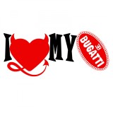 Cumpara ieftin Sticker I Love My BUGATTI