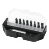 Set 9 V&acirc;rfuri Șurubelniță + Adaptor Magnetic Stanley 1-68-734 - Biti Phillips, Pozidrive, Drepti, Prelungitor Magnetic - Prindere 1/4&quot; (6.3mm)