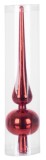 Varf pentru brad de Craciun MagicHome, rosu, 25 cm, din plastic