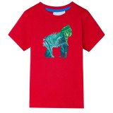 Tricou pentru copii, rosu, 128 GartenMobel Dekor, vidaXL