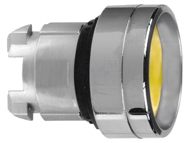 Comutator Apăsare 22mm Galben Poziție Stabilă