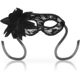 Ohmama Masks-Mască Neagră din Dantelă cu Floare