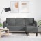 Gossi canapea l-shaped pentru 3 persoane gri inchis 160 cm fabricat