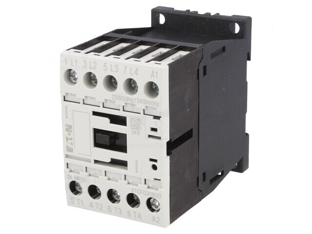 Contactor 4P NO 230VAC 12A DIN Rail