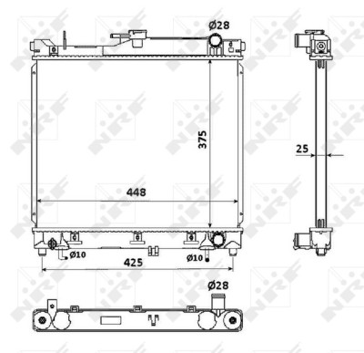NRF 53569 Radiator, racire motor foto