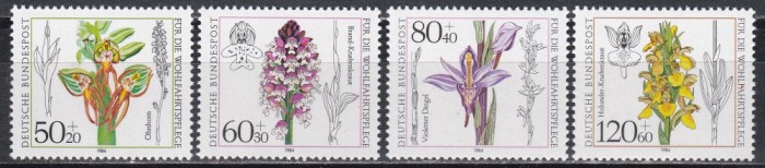 Germania 1984 - Timbre de caritate - Orhidee, MNH