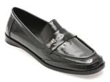 Mocasini EPICA negri, 42480, din piele naturala lacuita