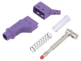 Mufă Banană 4mm 32A 600V Violet