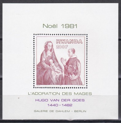 Rwanda 1981 - Crăciun, MNH foto