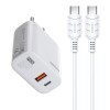 Incarcator retea 40W PD, Fast charge Kakusiga, TypeC, Alb