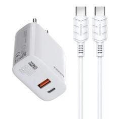 Incarcator retea 40W PD, Fast charge Kakusiga, TypeC, Alb