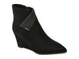 Botine elegante EPICA negre, M152B, din piele intoarsa