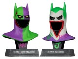 Batman DC Direct Mini Replica 1/3 2-pack Batman Cowls Hush &amp; Knightfall (Jokerized) (Gold Label) 18 cm