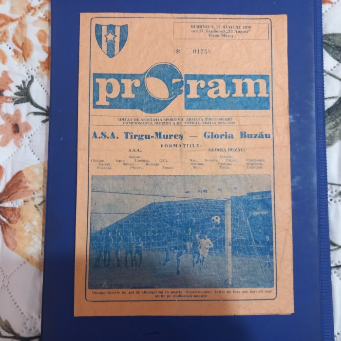 program ASA TG. Mures - Gloria Buzau
