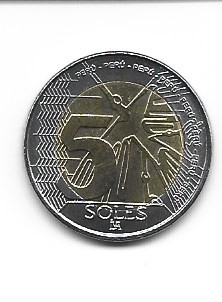 Peru 5 soles 2024 UNC