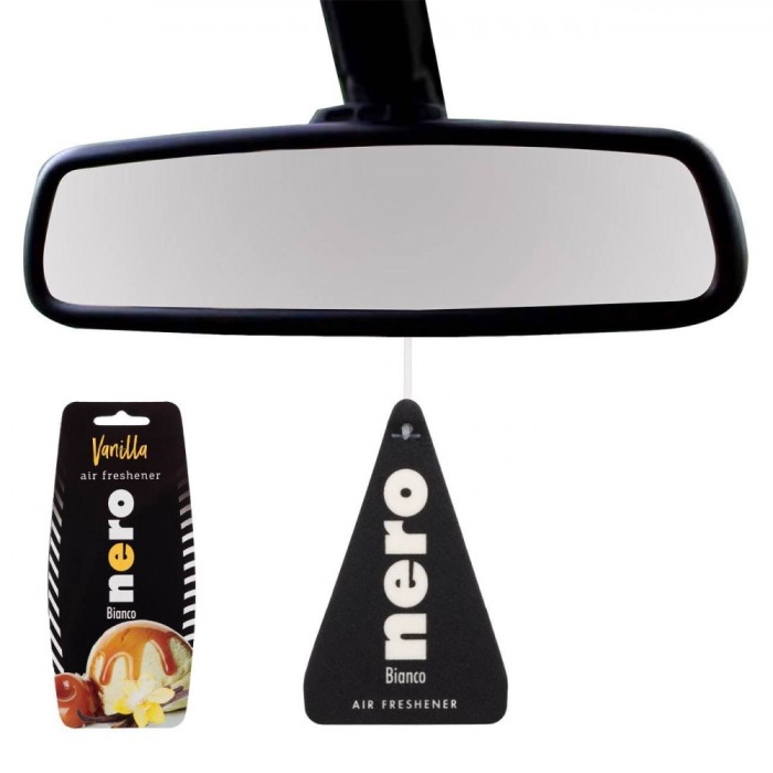 Odorizant Auto, Nero, Bianco, Aromă Vanilie, Negru