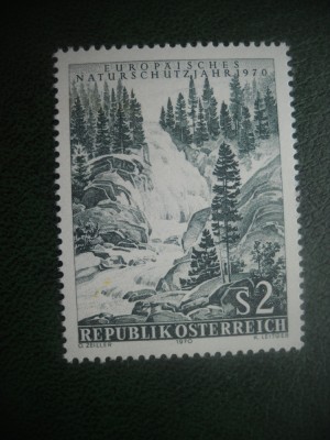 HOPCT TIMBRE MNH 782 ANUL INT PROTECTIA NATURII 1970 -1 VAL AUSTRIA foto