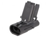 Conector cablu-cablu mufă tată Weather Pack, PIN 2, pentru conexiuni electrice sigure