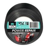 Banda adeziva texturata pentru reparatii, Bison Power Repair, polietilena, negru, 50 mm x 50 m