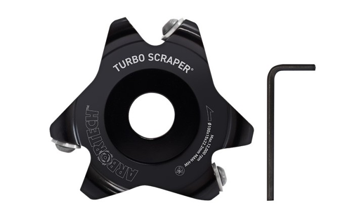 Arbortech TURBO Scraper100 mm Disc sculptura, razuire si finisare in lemn