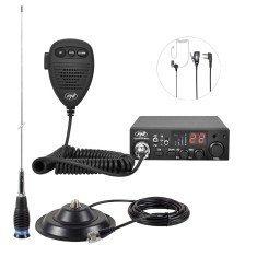 Kit Statie radio CB PNI ESCORT HP 8001L ASQ + Antena CB PNI ML145 cu magnet 145 PL