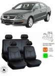 Cumpara ieftin Set huse scaune piele VW Passat B6 (2005-2010) Negru, Umbrella