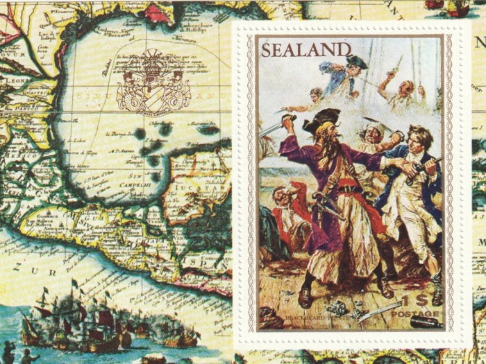 Sealand 1970 , Navigatie , colita dantelata , , MNH