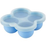 Chicco Multifunctional Food Storage Container Blue vas pentru m&acirc;ncare 4x60 ml