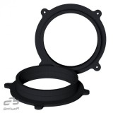 Covorase auto cauciuc Umbrella Ford Focus 2 II (2005-2010) - Set 4 buc, gri carbon, bordura inalta, sistem anti-alunecare