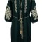 Rochie dama casual RDF, verde/auriu , marimea L