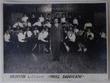 ORCHESTRA LICEULUI &#039; MIHAIL SADOVEANU &#039; , FOTOGRAFIE DE GRUP , ANII &#039; 60