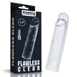 Prelungitor Penis Flawless Clear TPE +2,5 cm, Lovetoy