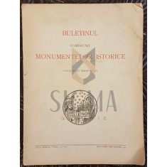 BULETINUL COMISIUNII MONUMENTELOR ISTORICE, Anul XXXVII (37), Ianuarie - Decembrie 1944