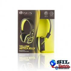 Casca bluetooth 3.0 Jelly Artica, galben NGS foto