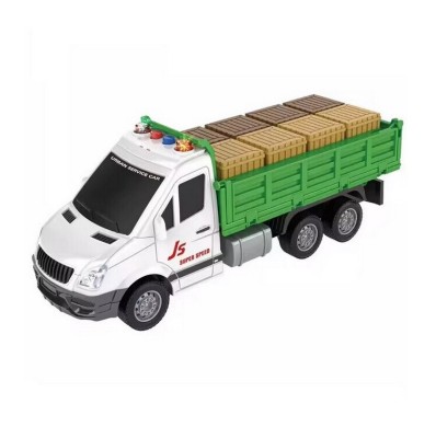 Jucarie camioneta cu paleti marfa, sunete si lumini 29 cm foto