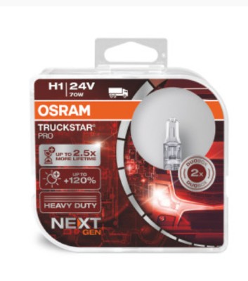 SET 2 BECURI CAMION 24V H1 70 W TRUCKSTAR PRO +120% NEXTGEN OSRAM foto