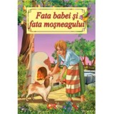 Carte de colorat Fata babei si fata mosneagului A5 Roxel Cart Ion Creanga 2016 Brosata