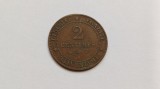 Franta-2 Centimes 1887-mai rar, Europa
