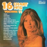 Vinil LP 16 Chart Hits Vol. 11 - Unknown Artist (1974) Folk Pop Rock Contour - A1 Angel Face, B5 Seven Seas of Rhye